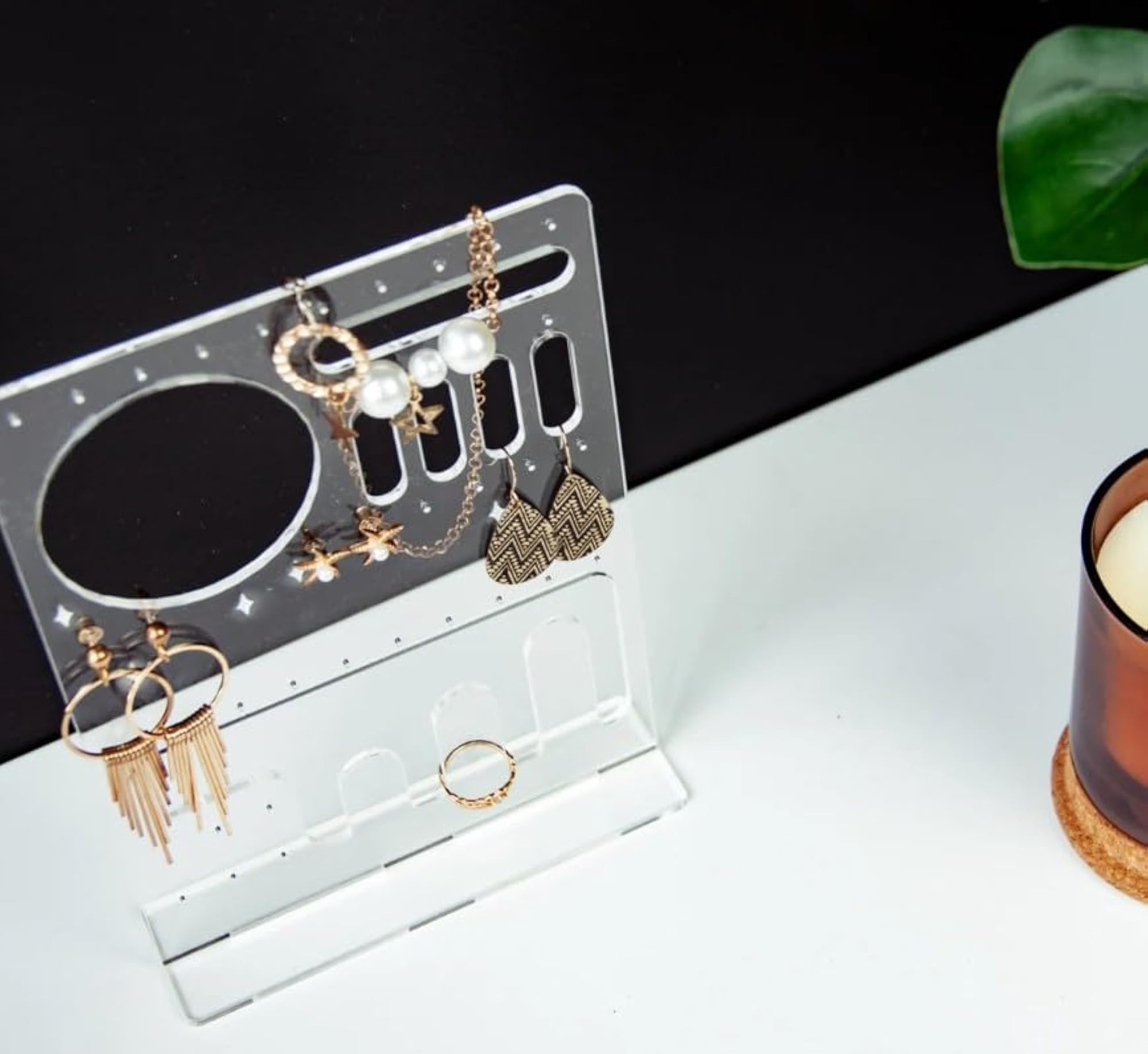 Acrylic Jewelry Display Stand, Clear Earring Organizer
